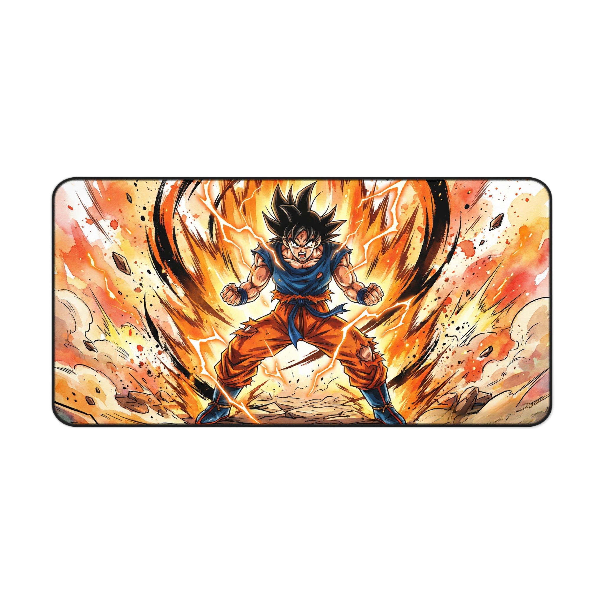 Anime Warrior Power Surge Desk Mat | Gaming Mouse Pad