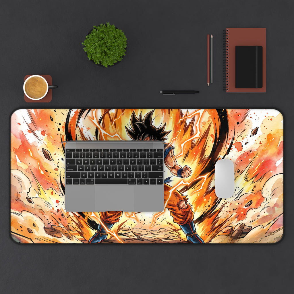 Anime Warrior Power Surge Desk Mat | Gaming Mouse Pad