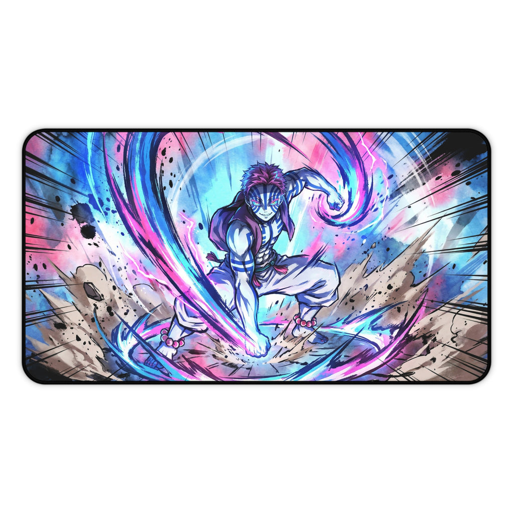 Akaza | Anime Sorcerer Energy Burst Desk Mat | Gaming Mouse Pad