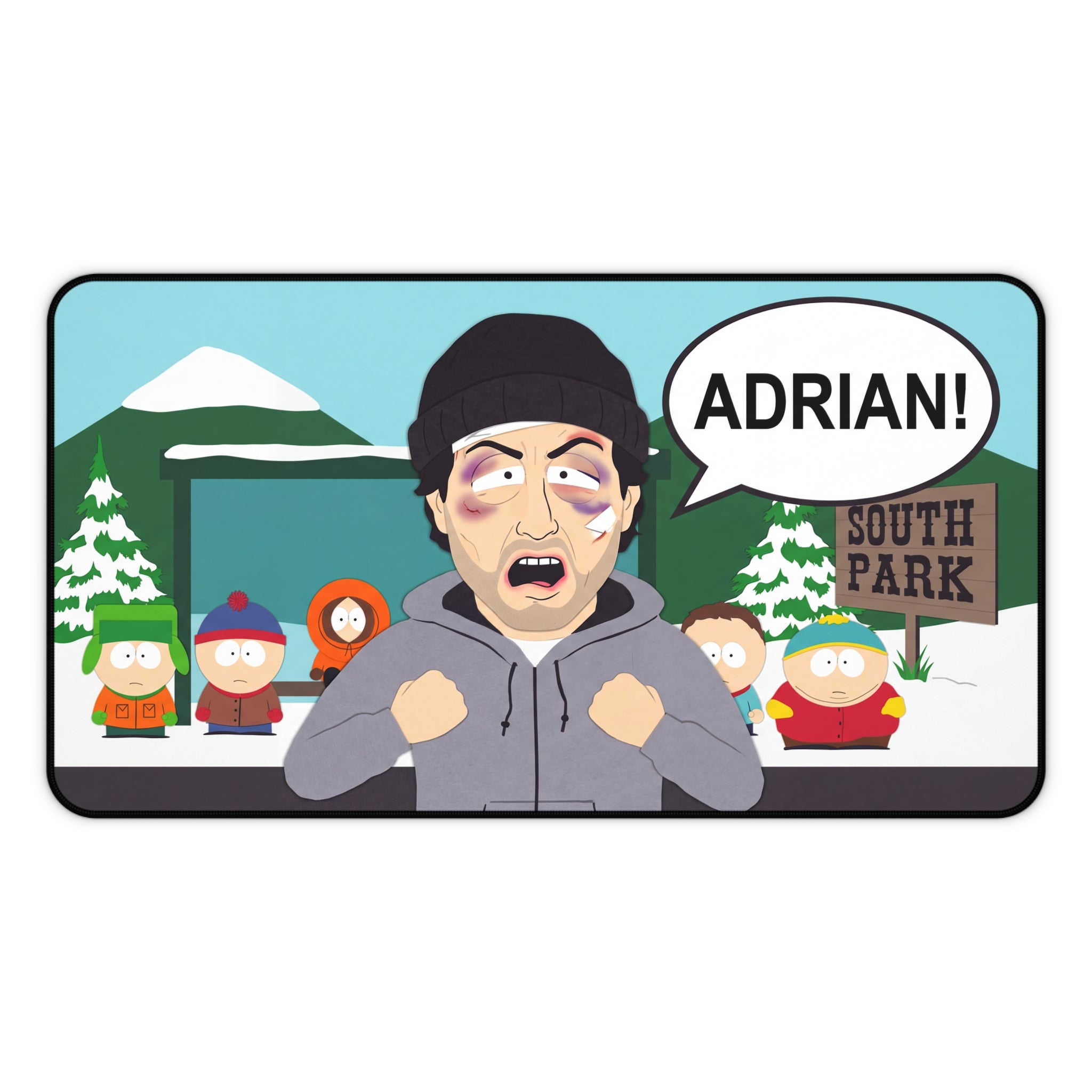 Adrian! Cartoon Character Desk Mat | South Park Inspired Mouse Pad