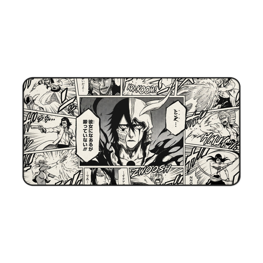 Arrancar Bleach Manga Action Panels Desk Mat | Anime Comic Black & White Panels