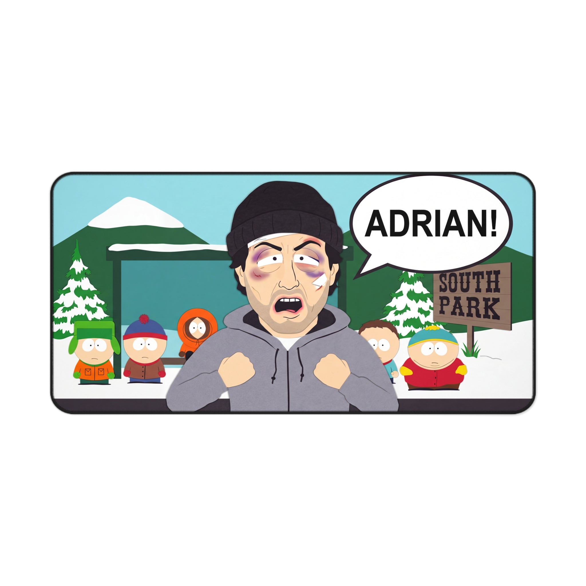 Adrian! Cartoon Character Desk Mat | South Park Inspired Mouse Pad