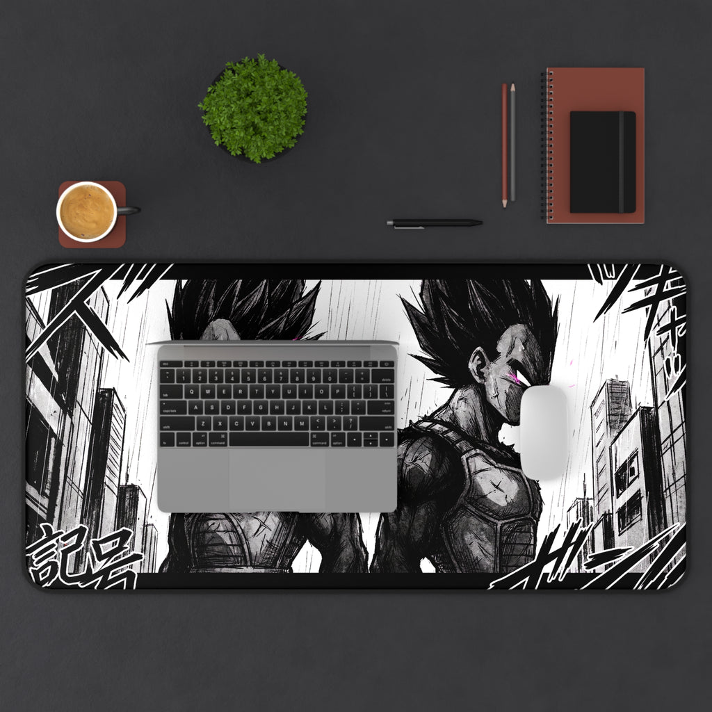 Anime Saiyan Duo Desk Mat | Manga Panel Gaming Mousepad