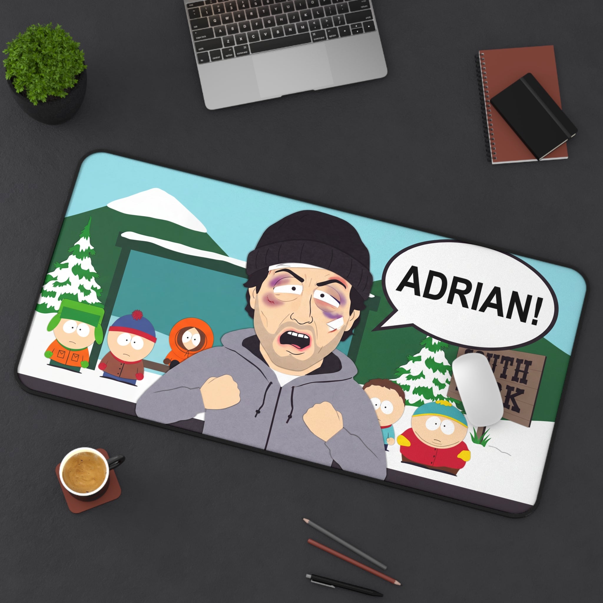 Adrian! Cartoon Character Desk Mat | South Park Inspired Mouse Pad