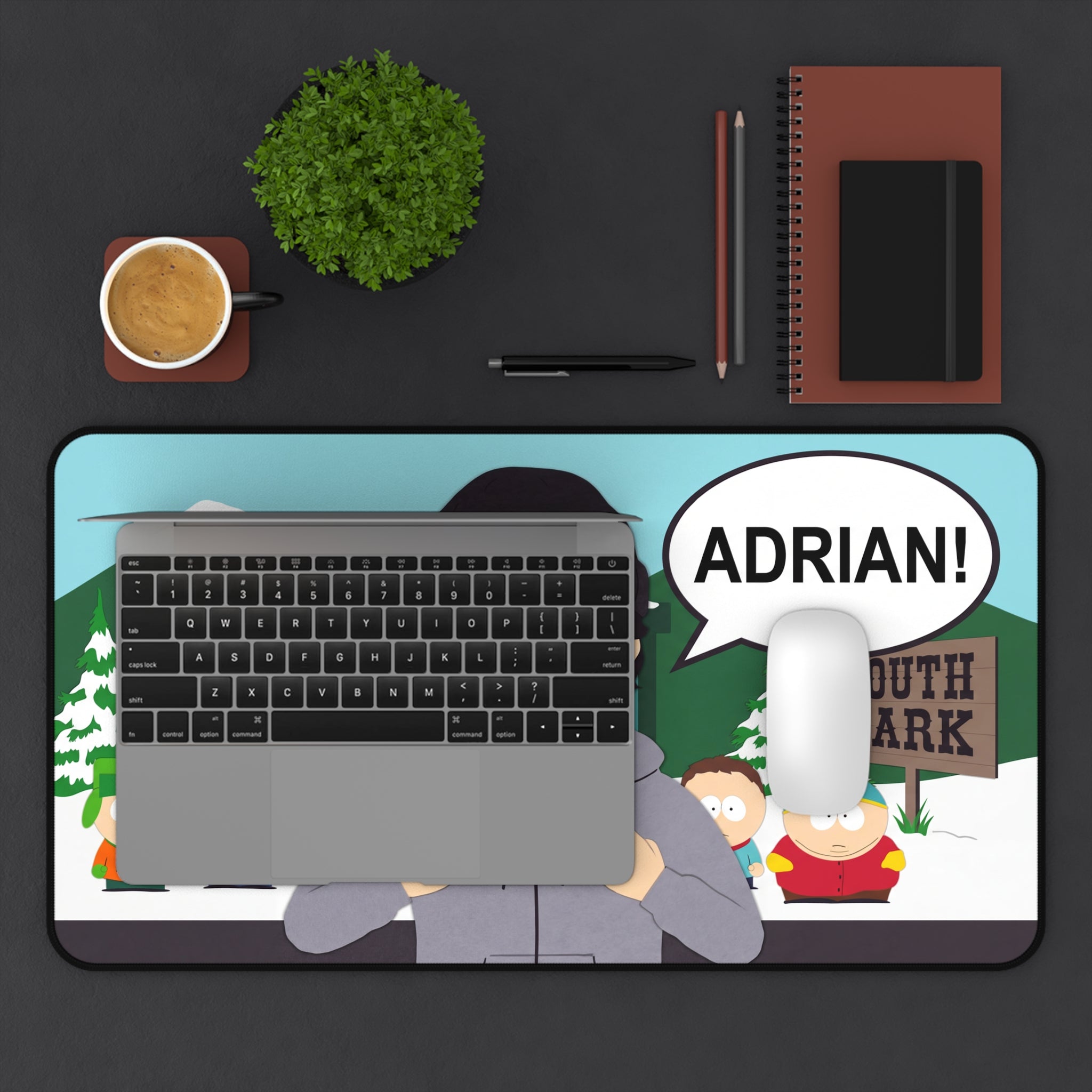 Adrian! Cartoon Character Desk Mat | South Park Inspired Mouse Pad